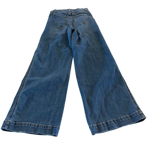 Spanx Front Seam Wide Leg Jean in Vintage Indigo Size XS Petite - Picture 3 of 12